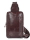 Рюкзак на одно плечо темно-коричневый | 6265619 | фото 3