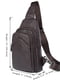 Мини-рюкзак на одну шлейку коричневый | 6265620 | фото 5