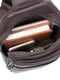 Мини-рюкзак на одну шлейку коричневый | 6265620 | фото 7