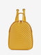 Рюкзак шкіряний жовтий | 6268478 | фото 2