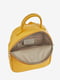 Рюкзак шкіряний жовтий | 6268478 | фото 5