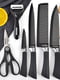 Набор ножей с оригинальными лезвиями с V-насечкой с ножницами и овощечисткой из 6 предметов | 6268624 | фото 3