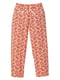 Штани персикового кольору з принтом | 6270356