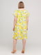 Сукня жовта з квітковим принтом | 6270580 | фото 2
