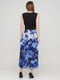 Сукня чорно-синя з квітковим принтом | 6270644 | фото 4