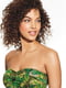 Платье А-силуэта зеленое с принтом | 6270772 | фото 2