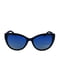 Сонцезахисні окуляри темно-сині | 6271388 | фото 2