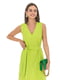 Платье А-силуэта салатового цвета | 6272520 | фото 3