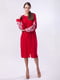 Платье красное с вышивкой | 6273513