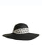 Шляпа черная с декором | 6272714