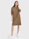 Сукня-світшот коричнева з принтом | 6273450 | фото 2