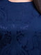 Сукня темно-синя жакардова | 6271651 | фото 4