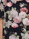 Блуза чорна з квітковим принтом | 6271676 | фото 7