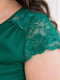 Платье А-силуэта зеленое | 6271688 | фото 4