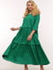 Платье А-силуэта зеленое | 6271701 | фото 2