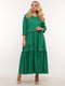 Сукня А-силуету зелена | 6271701 | фото 3