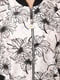 Бомбер бежевый с цветочны принтом | 6271837 | фото 4