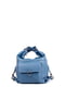 Сумка-рюкзак темно-блакитна | 6273840 | фото 5
