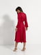 Платье А-силуэта рубиновое | 6269939 | фото 2