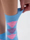 Шкарпетки блакитні в ромби | 6275337 | фото 3