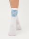Шкарпетки білі з орнаментом | 6275567 | фото 4