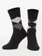 Носки черные с ромбами | 6275576 | фото 2