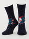 Шкарпетки темно-сині з малюнком | 6275584 | фото 2