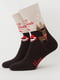 Шкарпетки коричнево-бежеві з малюнком | 6275586 | фото 2