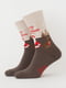 Шкарпетки коричнево-бежеві з малюнком | 6275588 | фото 2