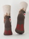 Носки коричнево-бежевые с рисунком | 6275588 | фото 3