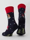 Шкарпетки синьо-червоні з малюнком | 6275604 | фото 2