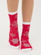 Носки красные с рисунком | 6275609 | фото 4