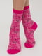 Шкарпетки кольору фуксії з малюнком | 6275652 | фото 2