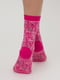 Шкарпетки кольору фуксії з малюнком | 6275652 | фото 4