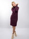 Платье-свитер бордовое | 6269451 | фото 7
