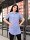 Платье-футболка голубое | 6269457 | фото 5