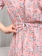 Платье А-силуэта розовое с цветочками | 6269584 | фото 8