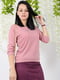 Блуза трикотажна в рубчик рожева | 6269621 | фото 4