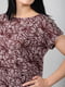 Блуза фиолетовая цветочный узор | 6269737 | фото 7