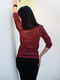 Блуза бордовая с люрексом | 6269632 | фото 3