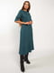 Сукня А-силуету темно-зелена | 6269791 | фото 3