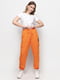 Штани прямі оранжевого кольору | 6276101 | фото 2