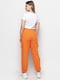 Штани прямі оранжевого кольору | 6276101 | фото 3