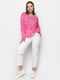Блуза рожева з принтом | 6276146 | фото 2