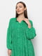 Сукня А-силуету зелена в принт | 6276286 | фото 3