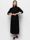 Платье А-силуэта черное | 6276301 | фото 3