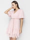 Платье А-силуэта розовое в принт | 6276326 | фото 2