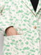 Жакет біло-зелений з квітковим принтом | 6276383 | фото 3