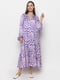 Сукня А-силуету фіолетова в принт | 6276454 | фото 2