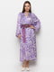 Сукня А-силуету фіолетова в принт | 6276454 | фото 3